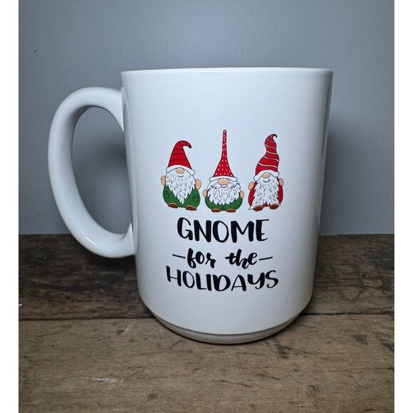 OVERSIZED Gnome For the Holidays White Mug 50 Ounces PLUS - Picture 4 of 10